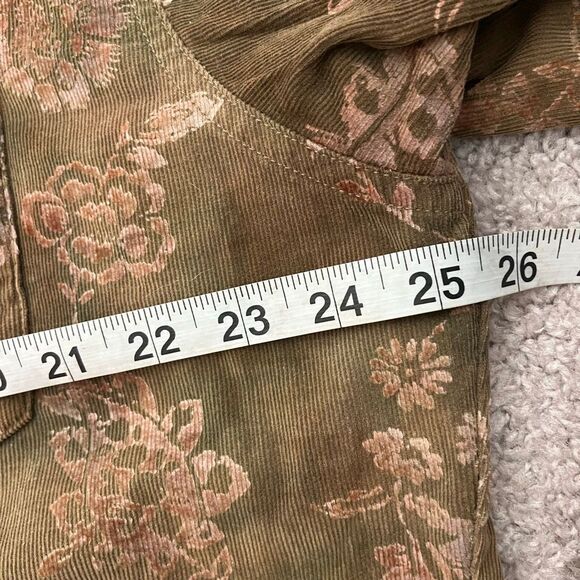 Rockmount Ranch Wear Brown Floral Embroidered Pearl Snap Button Up Shirt Men's - Picture 6 of 6